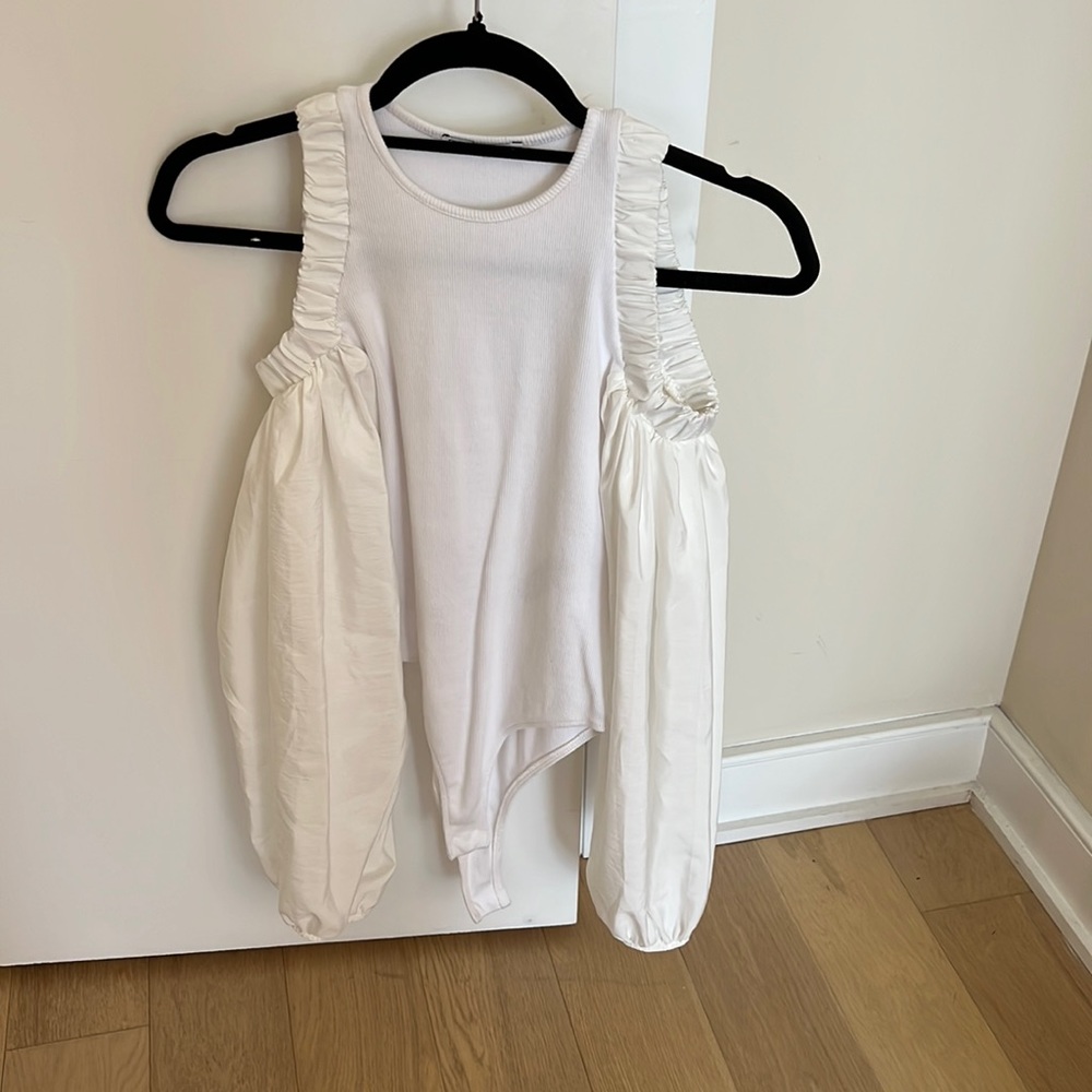 Zara Mixed Media Slv Bodysuit